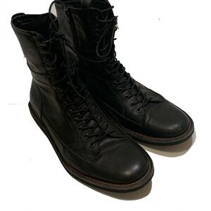 9 / Ryan rowe Black Leather Men's Boots